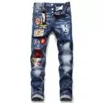 dsquared2 jean skinny cool guy blue badge embroidery